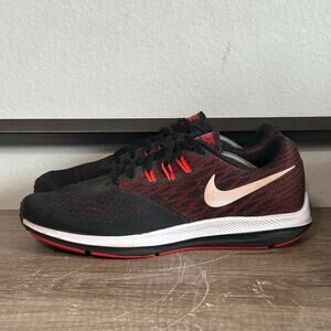 Nike Zoom Winflo 4 (898466-006) Men’s Athletic Running Shoes Size 12 Black/Red
